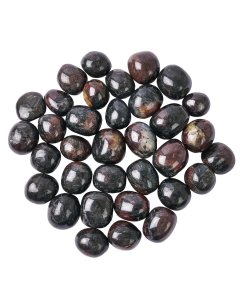 Arfvedsonite and Garnet Tumblestones (KG) NFD