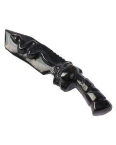 Black Obsidian Knife Carving, 14cm (1pc) NFD