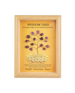 Amethyst Wisdom Money Tree Picture in Frame (1pc) NFD