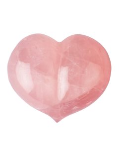 Rose Quartz Puff Heart, 55mm x45mm (1pc) NFD