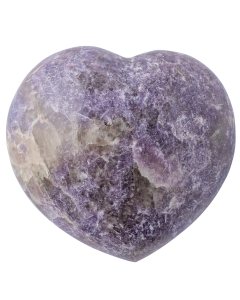 Lepidolite Heart 7-9cm, Madagascar (1pc) NETT