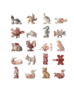 Soapstone Animal Carvings Mix 1, Peru (20pcs) 