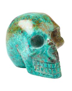 Chrysocolla Skull Thin 60-70mm, Peru (1pc) NETT