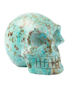 Chrysocolla Skull 100-110mm Peru (1pc) NETT