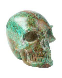 Chrysocolla Skull 120mm 1.38KG, Peru (1pc) NETT