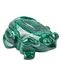 Malachite Frog Carving 2-3" (1pc)