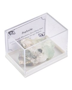Prehnite Specimen in Plastic box with ID Card (1pc)