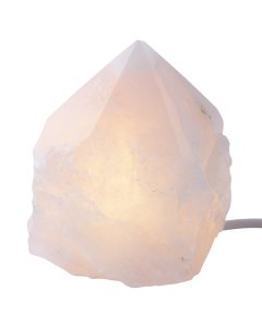 Mini Rose Quartz Point Lamp with Disk LED USB Fitting (1pc) NFD