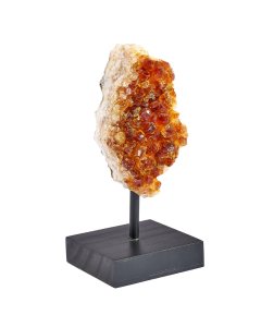 Rough Citrine Druze (heat Treated) on base, Medium (1pc)