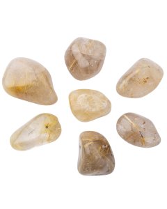 Rutilated Quartz Extra Quality Large Tumblestone 30-40mm Brazil (100g) NFD