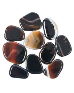 Black Onyx 35-45mm Smoothstone (10pcs)