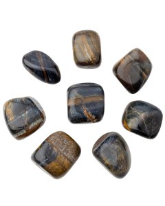 Tiger Eye Blue Large Tumble 30-40mm, China (250g) 