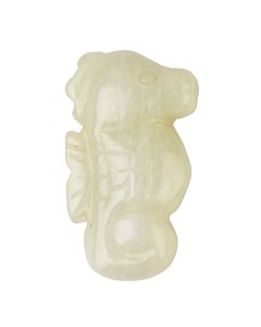 New Jade Sea Horse Carving (1pc)