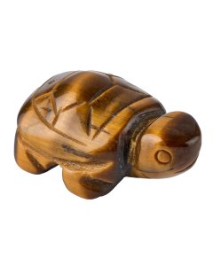 Tiger's Eye Turtle Carving (1pc)