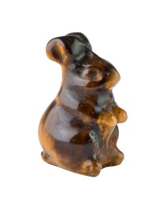 Tiger Eye Rabbit Carving (1pc)