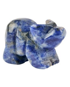 Sodalite Bear Carving (1pc)