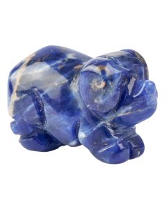 Sodalite Pig Carving (1pc)