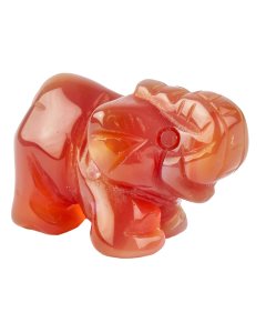 Carnelian Elephant Carving (1pc)