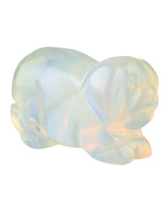 Opalite Pig Carving (1pc)