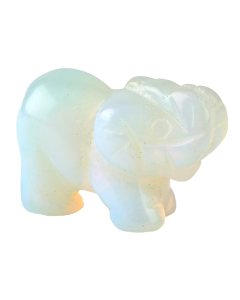 Opalite Elephant Carving (1pc)