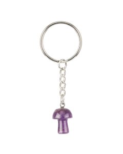 Amethyst Mushroom Keyring (1pc)