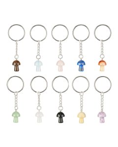 Assorted Mushroom Keyrings (10pcs)