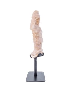 Pink Quartz Druzy Stalagmite Display Piece (4x4x18cm, 0.18KG) (1pc) NETT