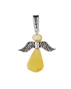 Butterscotch Amber Angel Pendant, Lithuania (1pc) NETT