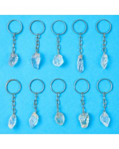 Rough Quartz Keyrings, Brazil (10pcs) NETT