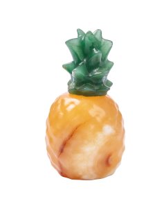 Yellow Calcite & Green Aventurine Pineapple, 9cm (1pc) NFD