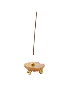 Agate Flower of Life Incense Holder (1pc) NFD