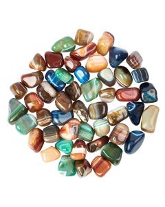 Mixed Banded Agate Tumblestone Refill (50pcs) NETT