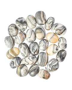 Banded Zebra Jasper Deluxe Tumblestone Refill (25pcs)