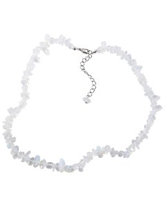 18" Opalite Glass Chip Necklace & Ext Chain (1pc)