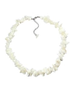 18" Mother of Pearl Chip Necklace & Ext Chain (1pc) NETT