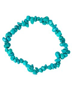 7.5" Chip Bracelet Chinese Turquoise (1pcs) NETT