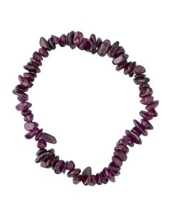 7.5" Rhodonite Garnet Chip Bracelet (1pc) NETT