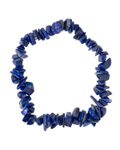 7.5" Lapis Chip Bracelet, Afghanistan (1pc) 