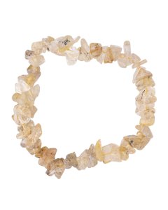 7.5" Rutile Quartz Chip Bracelet B Grade (1pc) NETT