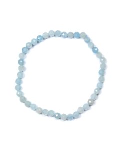 4mm Faceted Aquamarine Bracelet (1pc) NETT