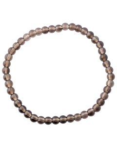 4mm Smoky Quartz A and B Grade Bead Bracelet (1pc) NETT