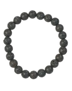 8mm Lava Stone Bead Bracelet (1pc)