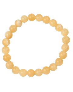 8mm Yellow Calcite Bead Bracelet (1pc)