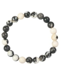 8mm Zebra Jasper Bead Bracelet (1pc)