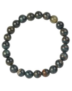 8mm Bead Bracelet Blue Tiger Eye (1pc)