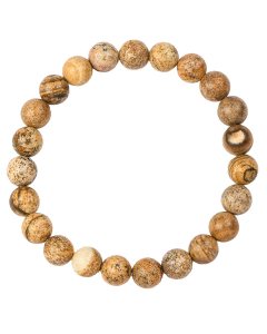 8mm Bead Bracelet, Picture Jasper (1pc)