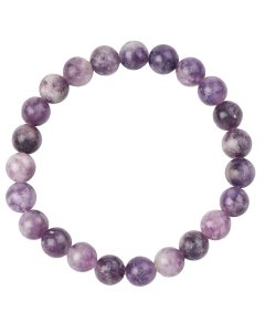 8mm Lepidolite Bead Bracelet  (1pc)