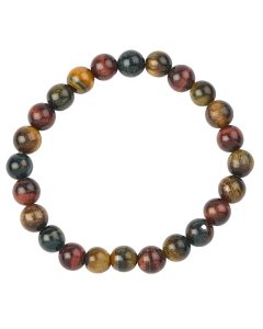 8mm Bead Bracelet, 3 Colour Tiger Eye (1pc)