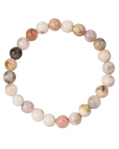 8mm Pink Opal Bead Bracelet (1pc)