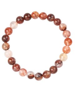 8mm Bead Bracelet Red Hematoid Quartz (1pc)
